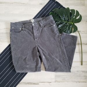 J.Crew| Vintage Slim Straight Leg Corduroy Pants Gray Size 33